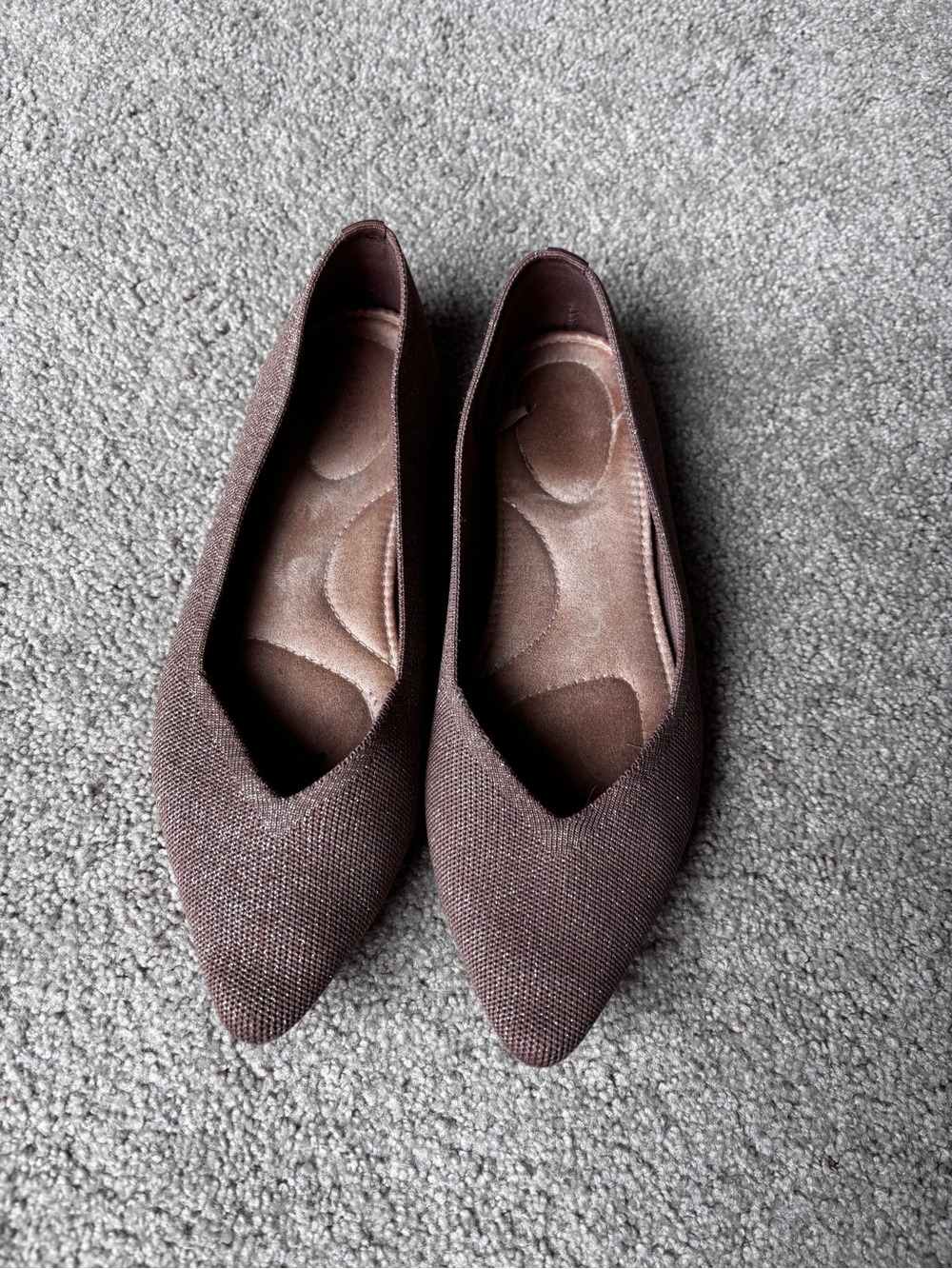Pointed Toe Brown Women's Ballet Flats